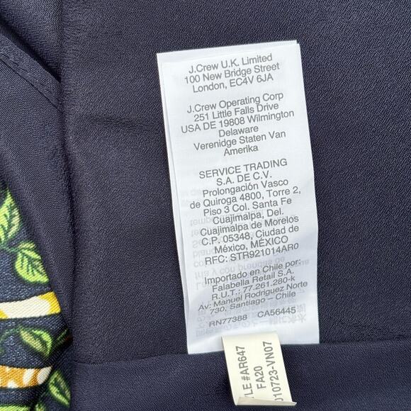 NWT J. Crew Giraffe Shirt Dress Size S Drop Waist Relaxed Fit Lined - Picture 9 of 15